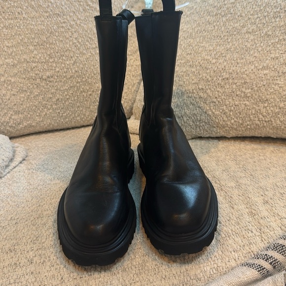 ALLSAINTS Hallie Chelsea boots lug sole Portuguese Leather  Size 38 - Picture 10 of 14